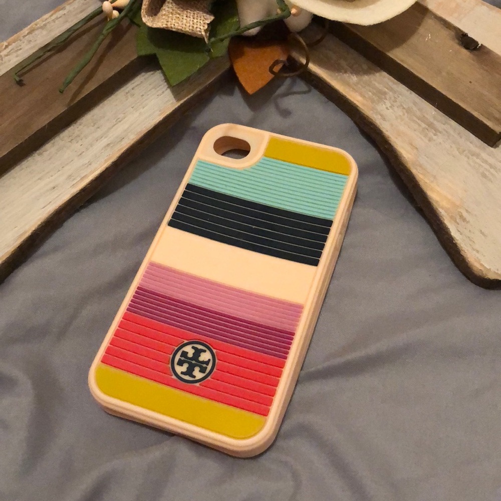 Multi colored IPhone 4/4S Tory Burch Phone Case